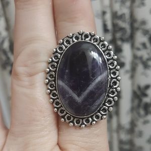 New Amethyst Lace 925 Silver Ring.